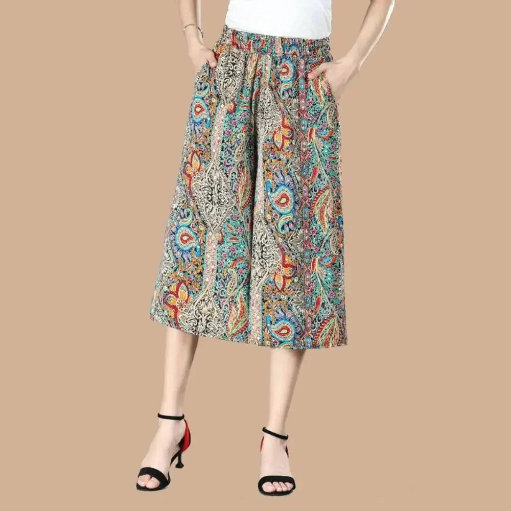 CurvyCharm™ Pantaloni stretch a gamba larga