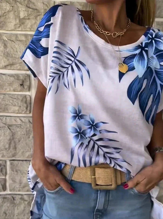 Danica Woodward™ T-shirt estiva con maniche corte e stampa