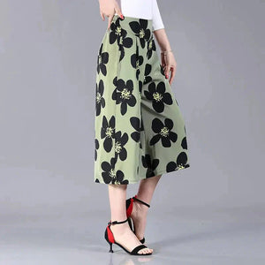 Verde con stampa floreale