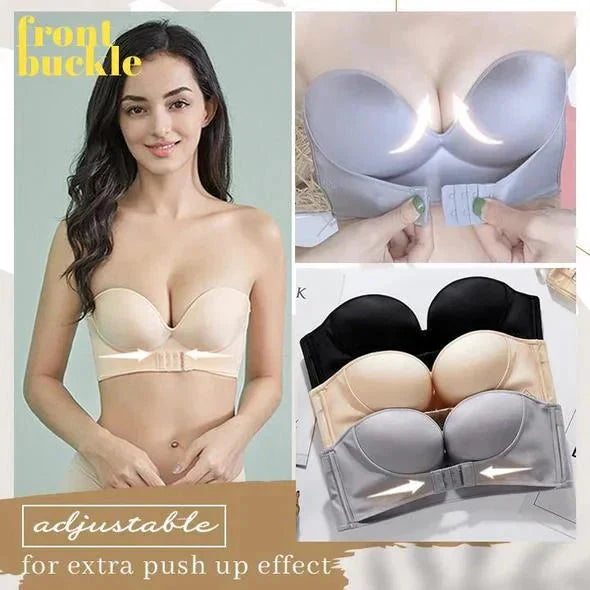 Diana Mills™️ Reggiseno push-up senza spalline