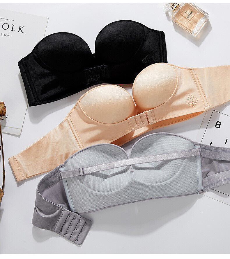 Diana Mills™️ Reggiseno push-up senza spalline