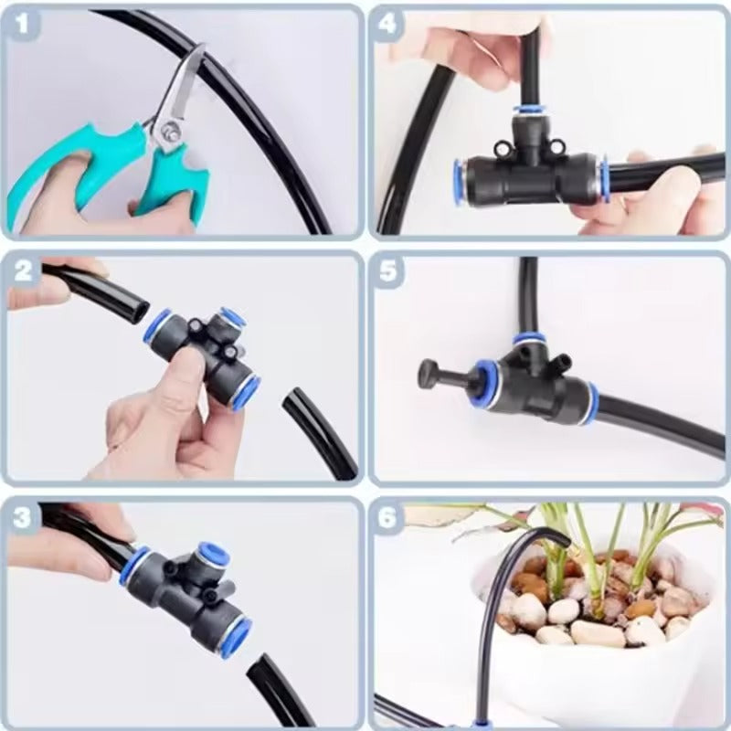 Droplex™ Sistema di irrigazione automatico per giardino curvo a 360°