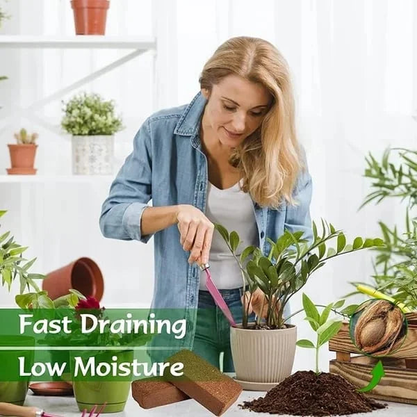 EcoBloom™ Mattoni di cocco biologico di prima qualità per piante