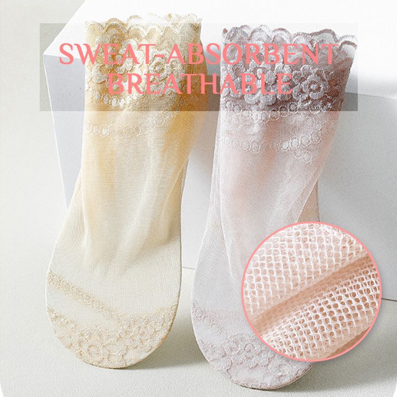 ElegantiStep™ Calze di pizzo traspiranti e antiscivolo