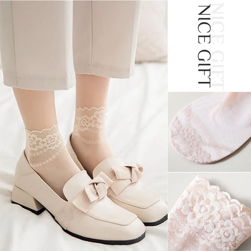 ElegantiStep™ Calze di pizzo traspiranti e antiscivolo