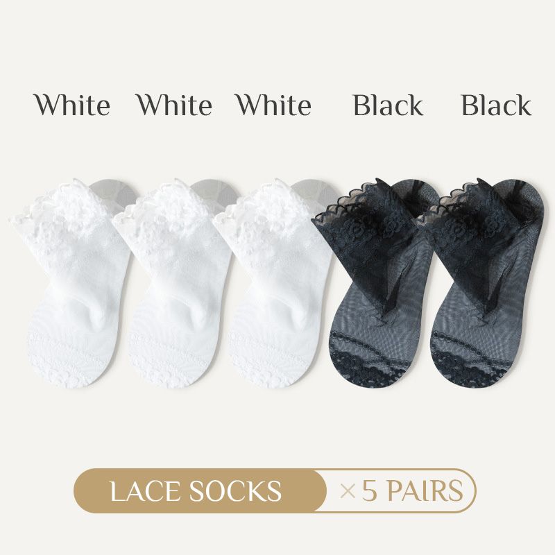 ElegantiStep™ Calze di pizzo traspiranti e antiscivolo