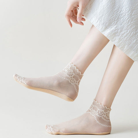 ElegantiStep™ Calze di pizzo traspiranti e antiscivolo