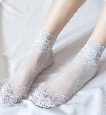 ElegantiStep™ Calze di pizzo traspiranti e antiscivolo