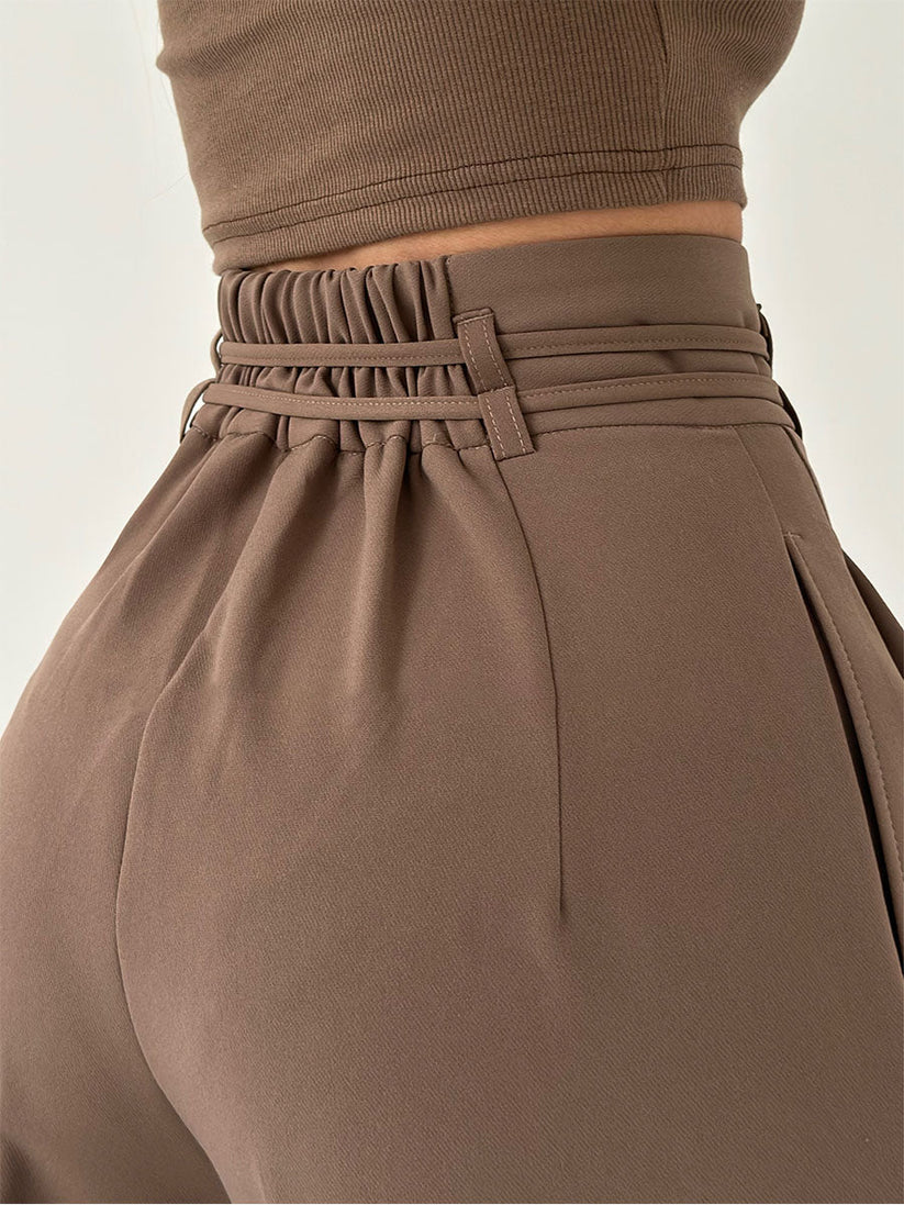 Eva Alberto™ Pantaloni larghi a vita alta