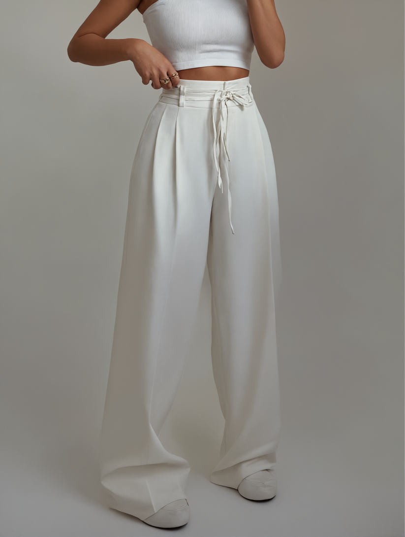 Eva Alberto™ Pantaloni larghi a vita alta