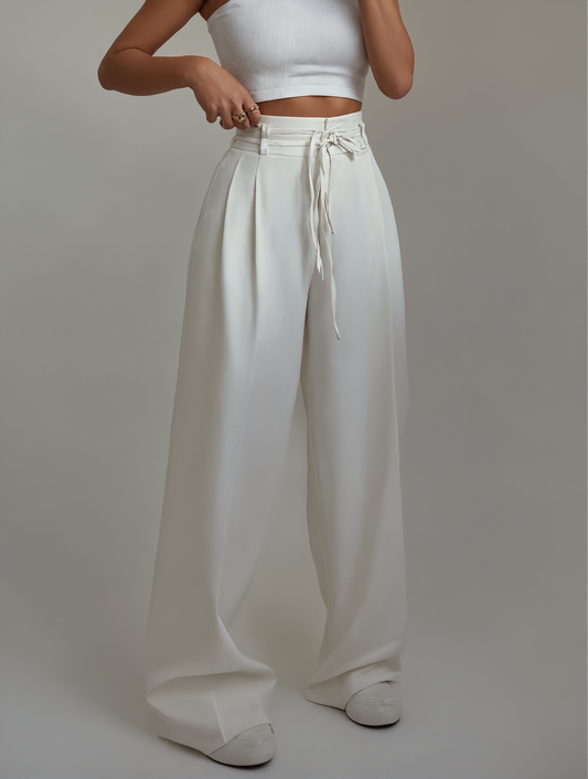 Eva Alberto™ Pantaloni larghi a vita alta