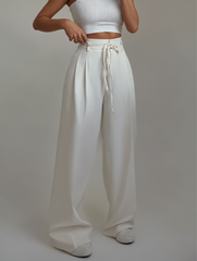 Eva Alberto™ Pantaloni larghi a vita alta