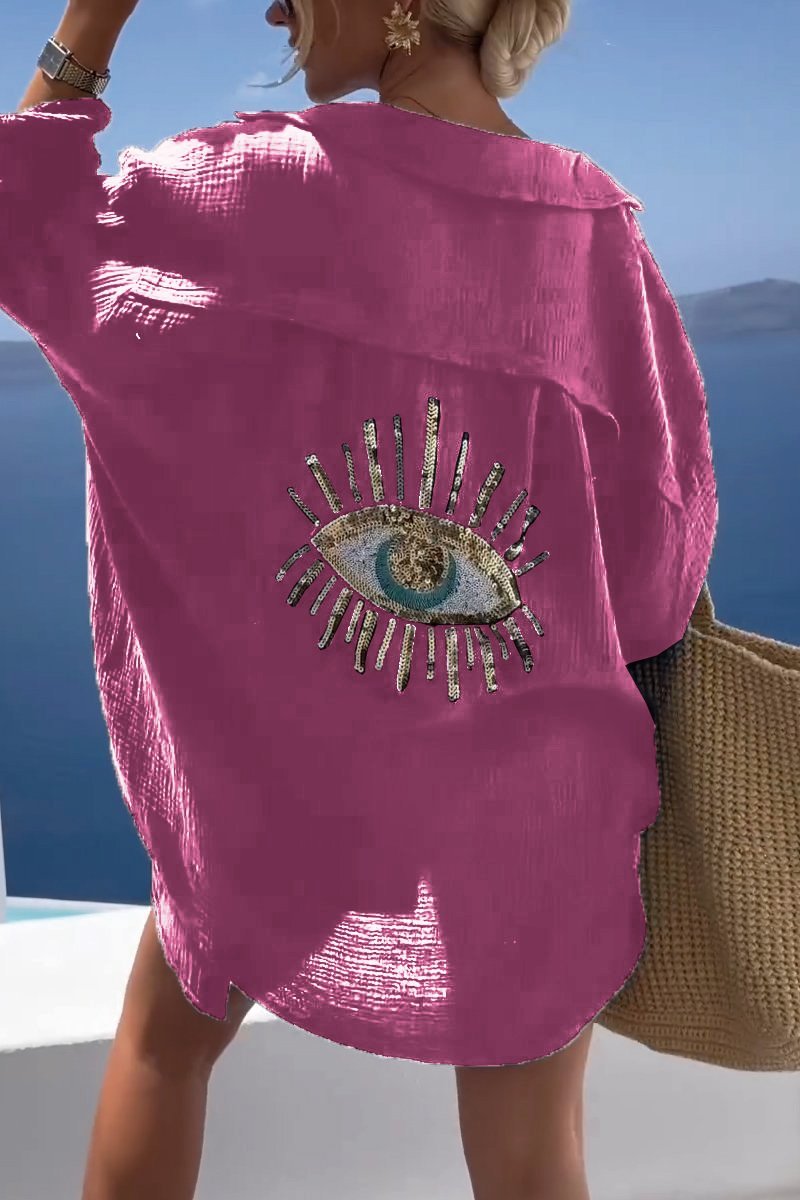 EvilEye+™ Camicia per il tempo libero in stile bohémien