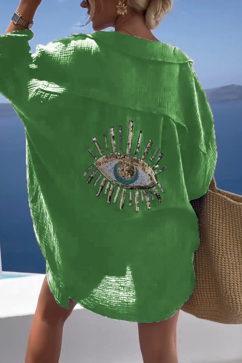 EvilEye+™ Camicia per il tempo libero in stile bohémien
