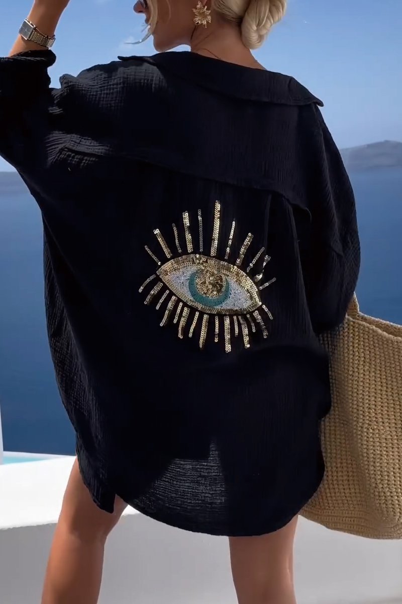 EvilEye+™ Camicia per il tempo libero in stile bohémien