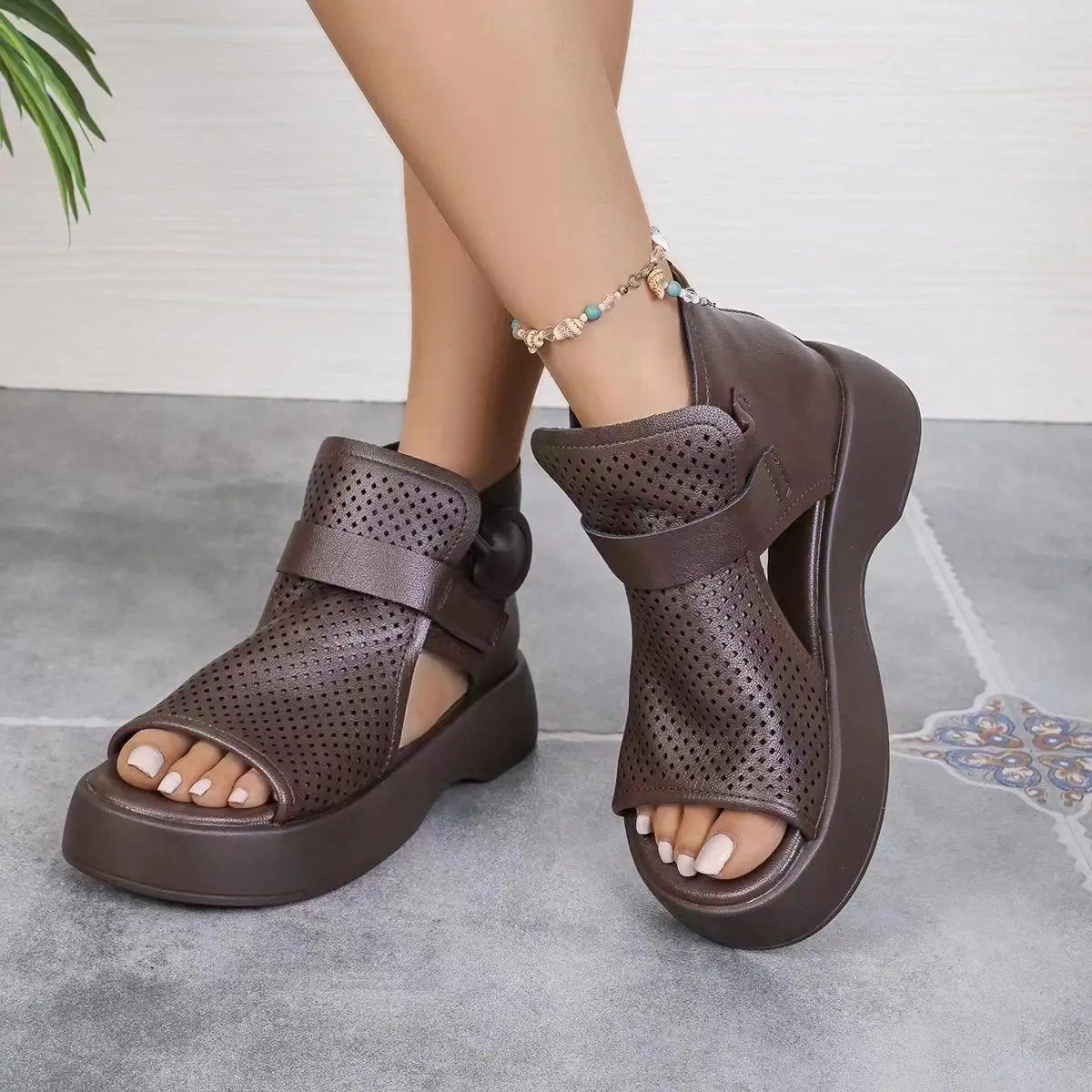 Evita Retro™ Moda estiva e sandali morbidi