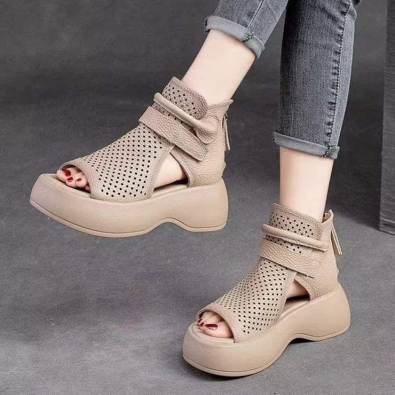 Evita Retro™ Moda estiva e sandali morbidi