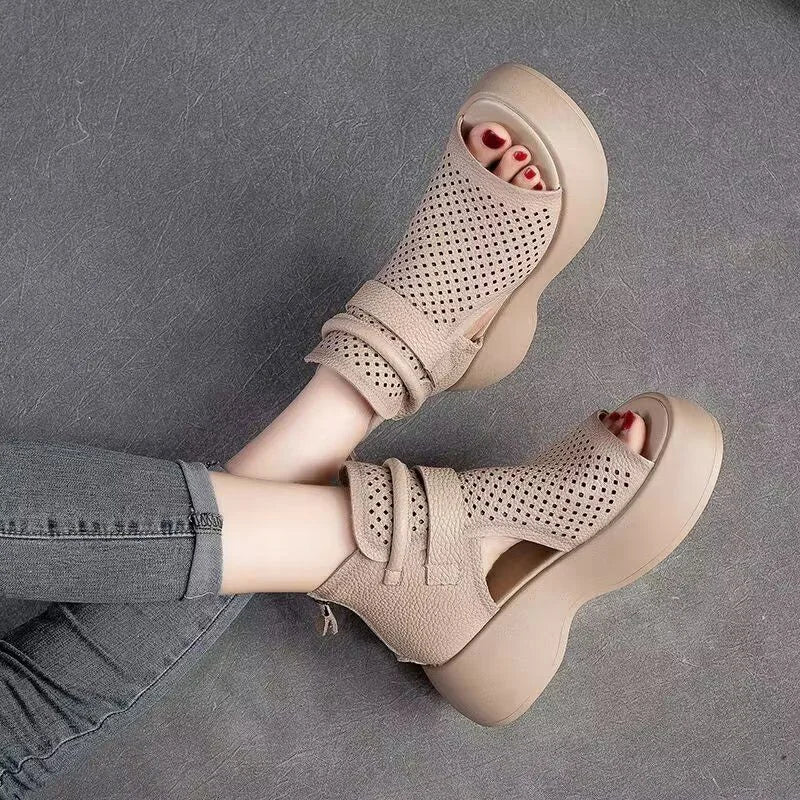 Evita Retro™ Moda estiva e sandali morbidi