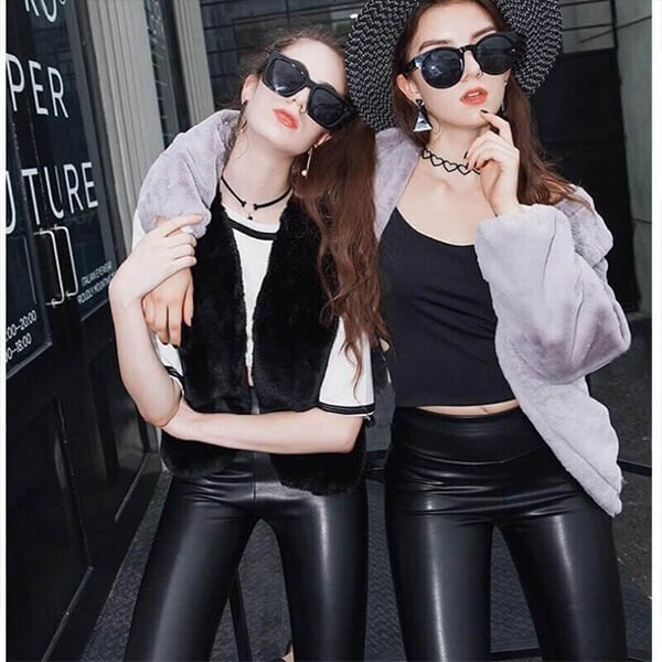 Evonne™ Leggings in pelle calda