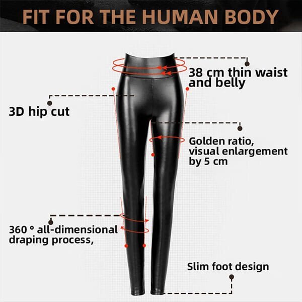 Evonne™ Leggings in pelle calda