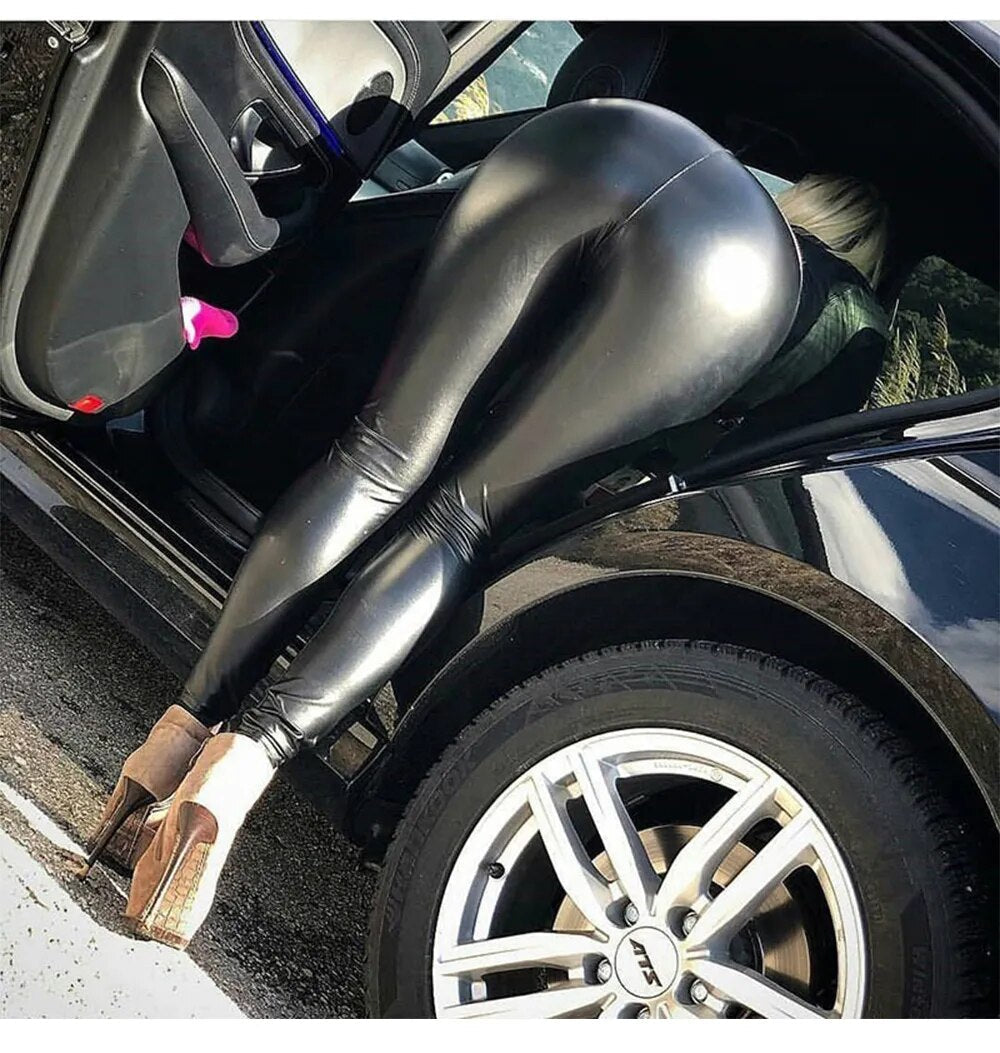 Evonne™ Leggings in pelle calda