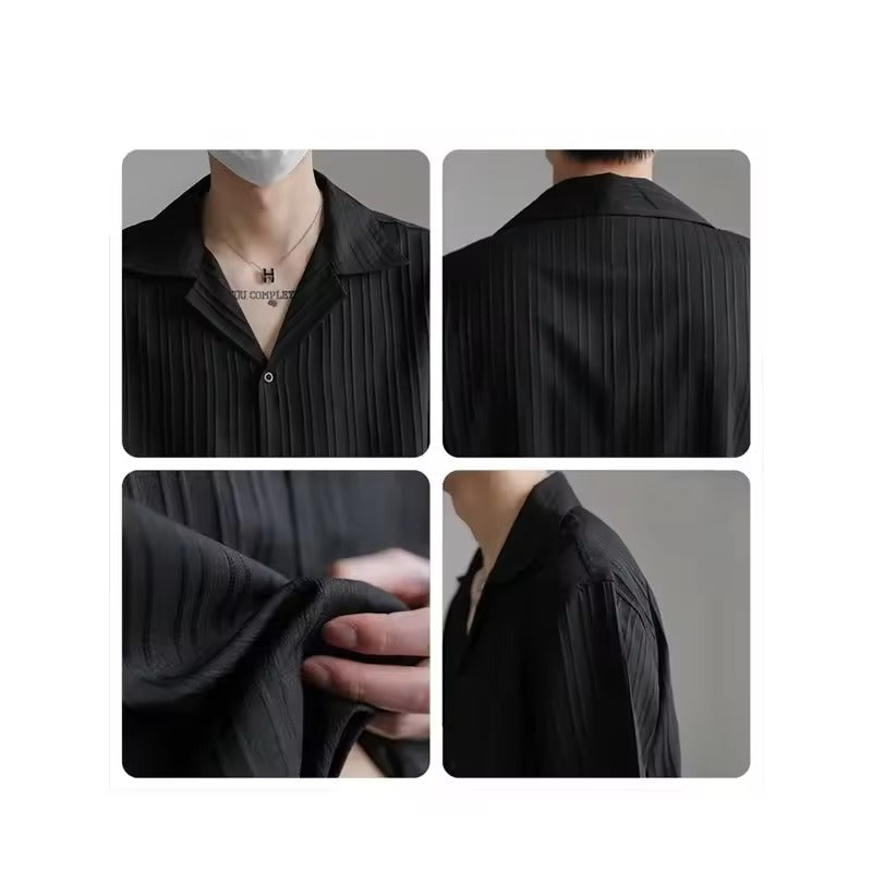 Fedro Pallotta™ Camicia a maniche corte sottile ed elegante da uomo
