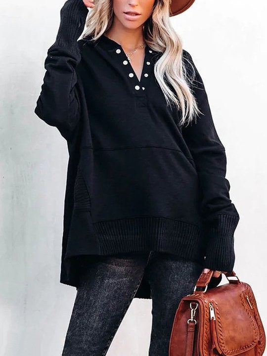 Fina Piccio™️ Felpa oversize con cappuccio e fori per i pollici