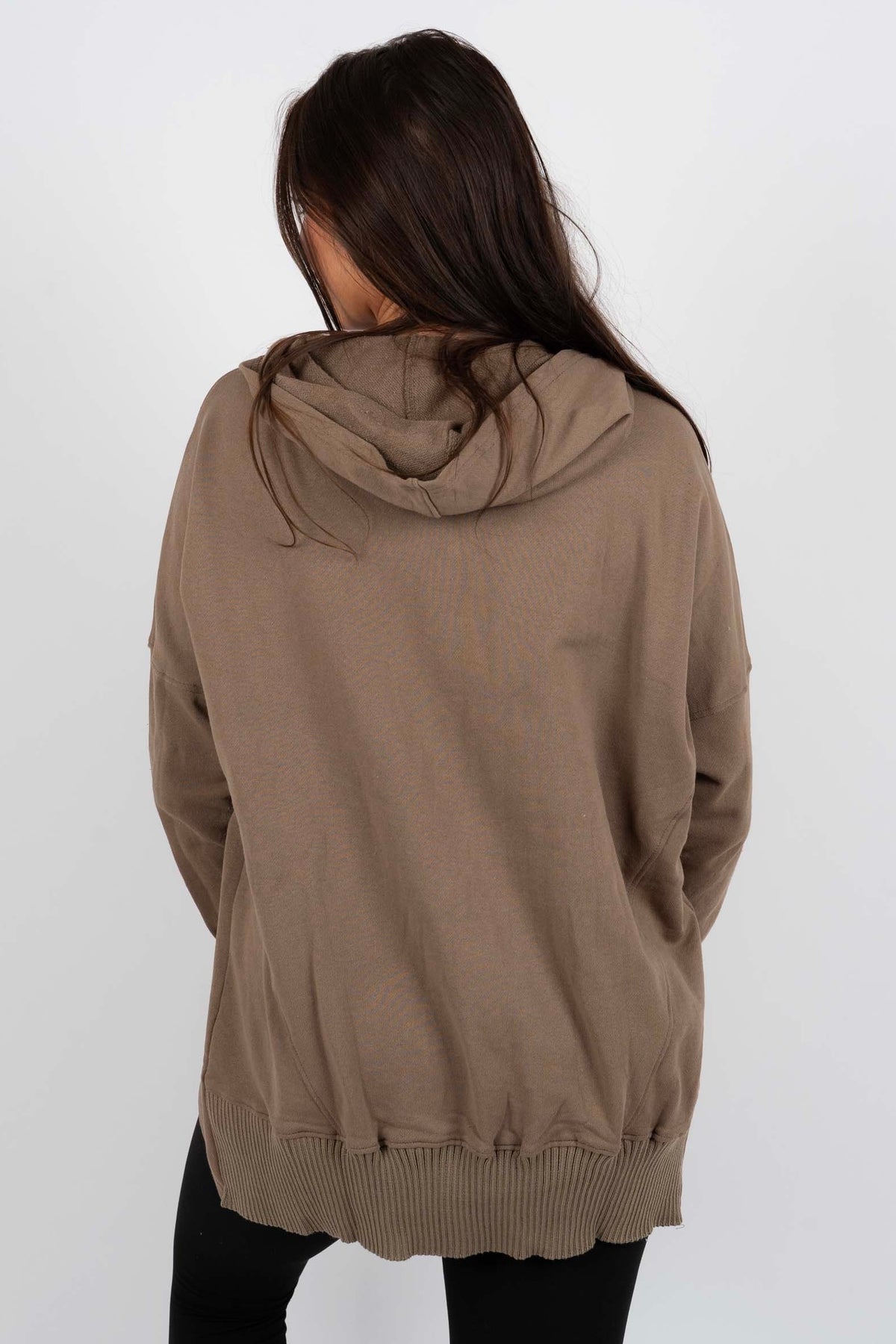 Fina Piccio™️ Felpa oversize con cappuccio e fori per i pollici