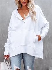 Fina Piccio™️ Felpa oversize con cappuccio e fori per i pollici