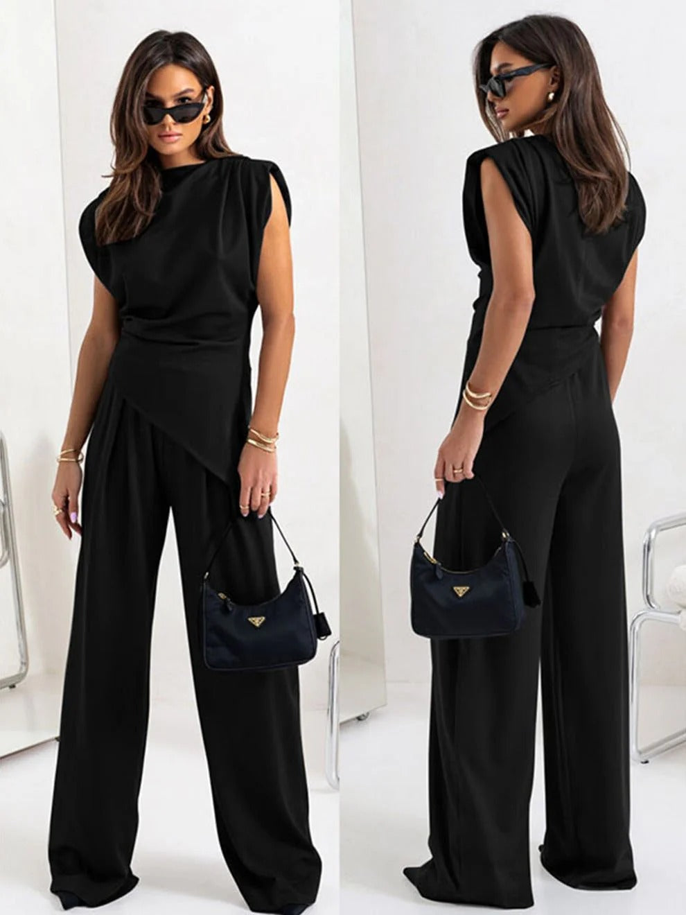 Fiorella Cardosa™ Abito casual da donna con scollo rotondo