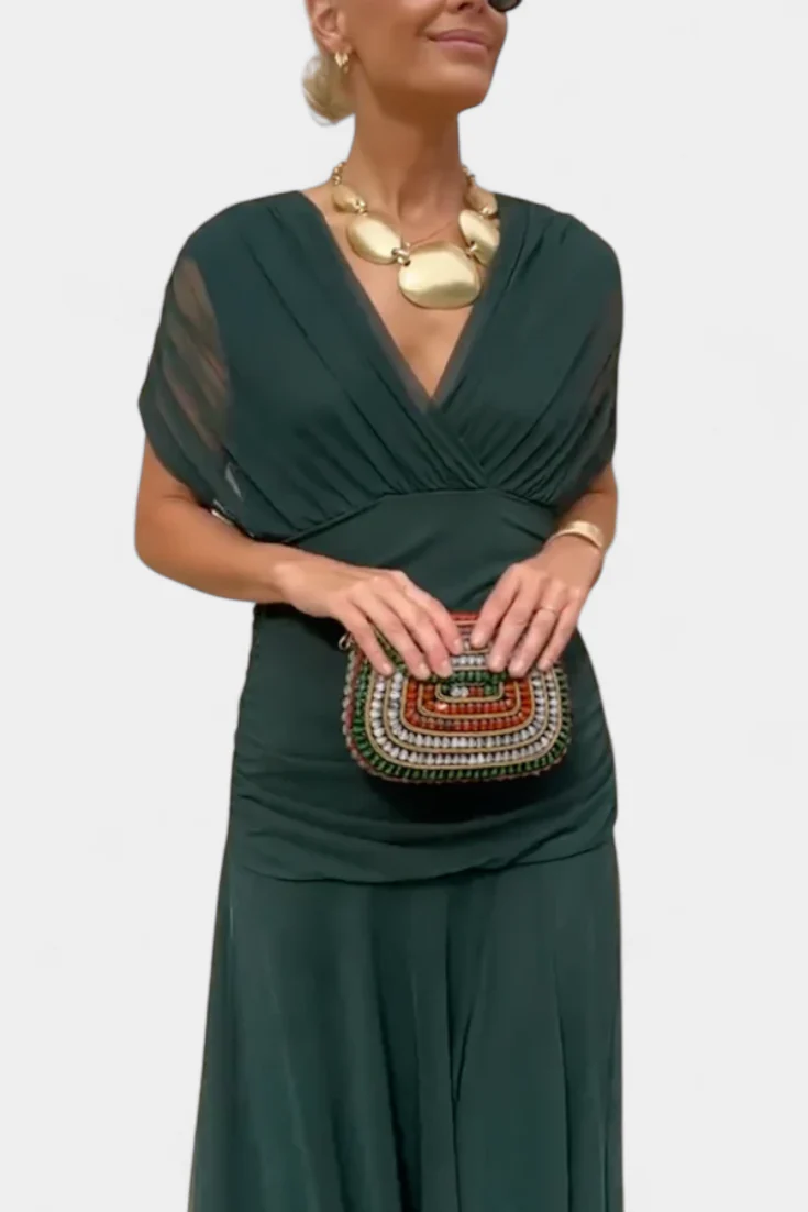 Gemma Beltrozi™ Abito stampato elegante con spalle scoperte