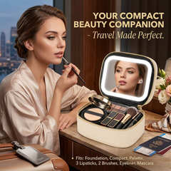 GlowKit Pro+™ Pochette trucco compatta con specchio LED