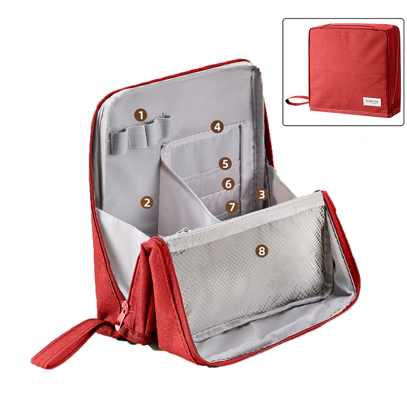 GlowPort™ Borsa per il trucco da viaggio organizzata