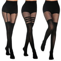 Grazia Frisone™ Calze autoreggenti sexy a rete da donna fino alla coscia