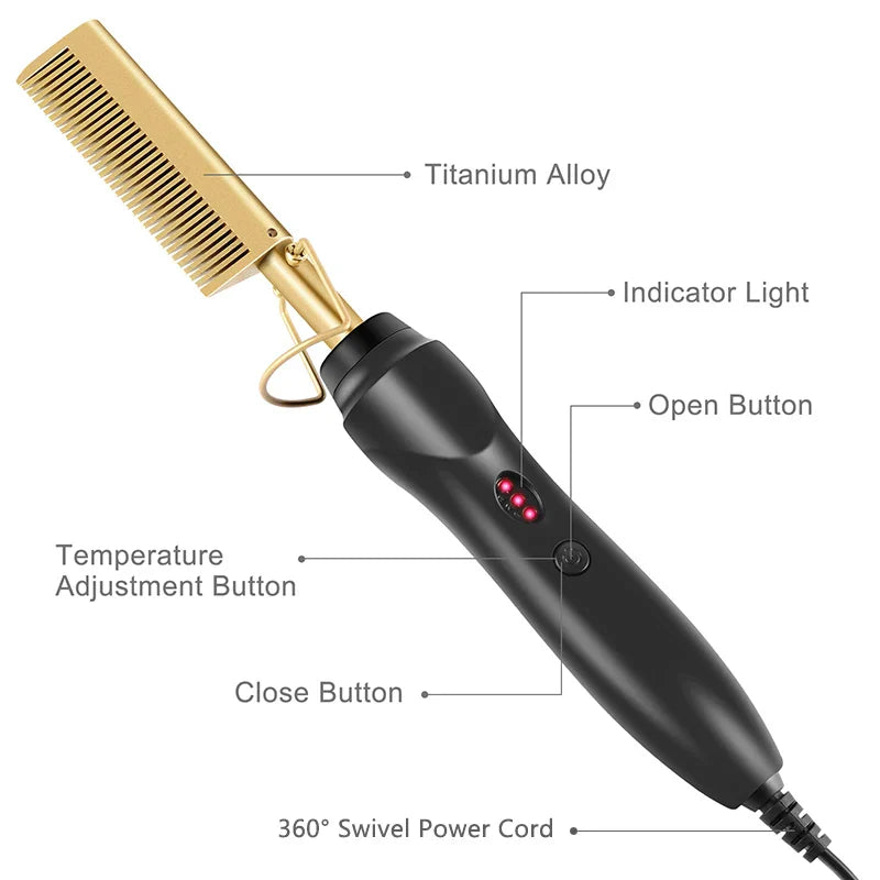 HeatNova™ Piastra per capelli elettrica titan