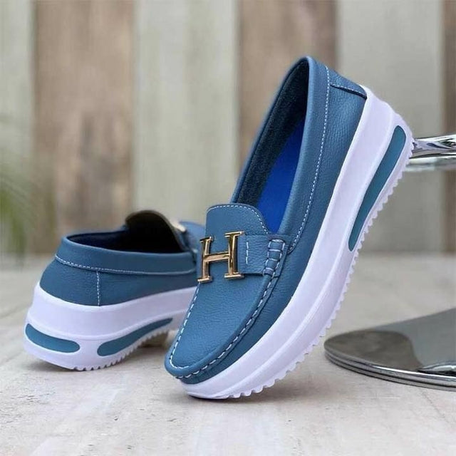 Helga™ Comodi mocassini con plateau