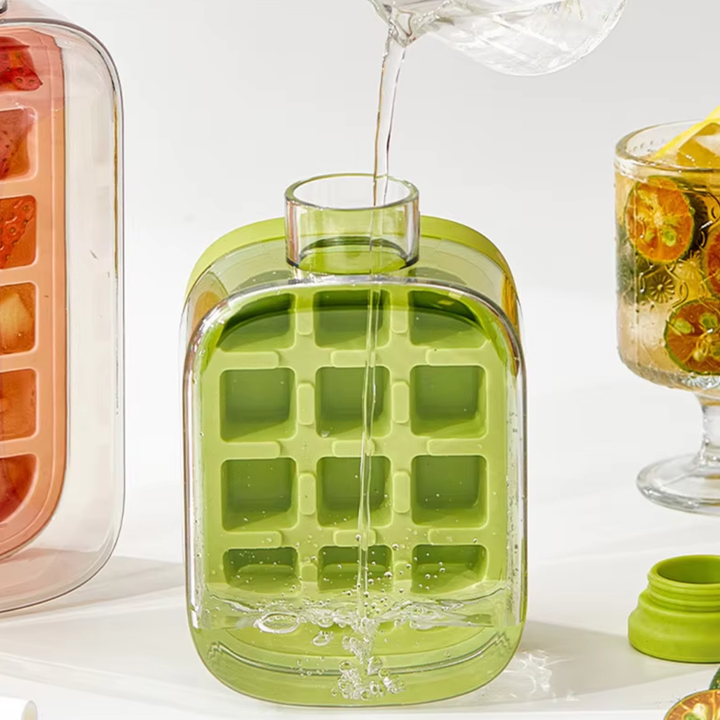 IceMate™ 2 in 1 vassoio per cubetti di ghiaccio e bottiglia