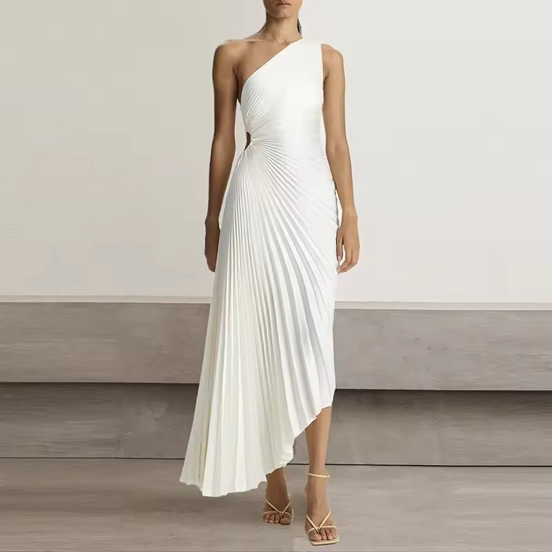 Ida Dominici™ Abito lungo monospalla con cut-out di