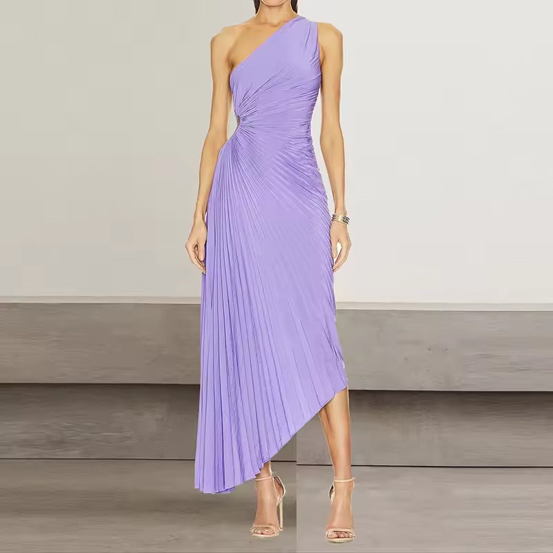Ida Dominici™ Abito lungo monospalla con cut-out di