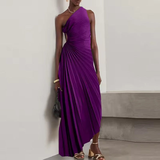 Ida Dominici™ Abito lungo monospalla con cut-out di