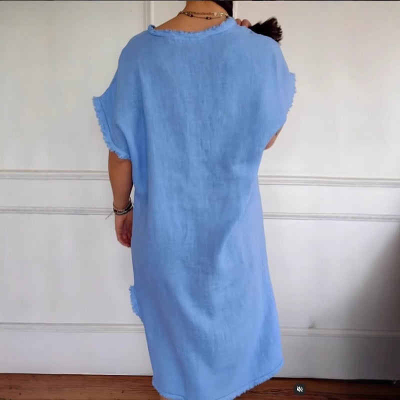 Ilda Procida™ Abito estivo con scollo a V e nappina