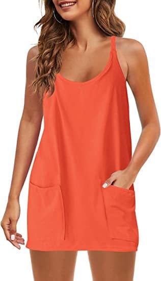 Iona Scipio™ Comodo miniabito senza spalle con pantaloncini inseriti
