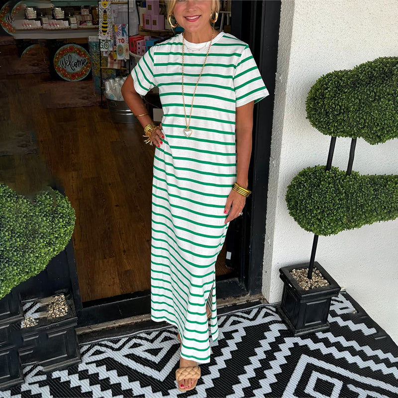 Juanita Carmen™ Abito camicia da donna a righe con tasche