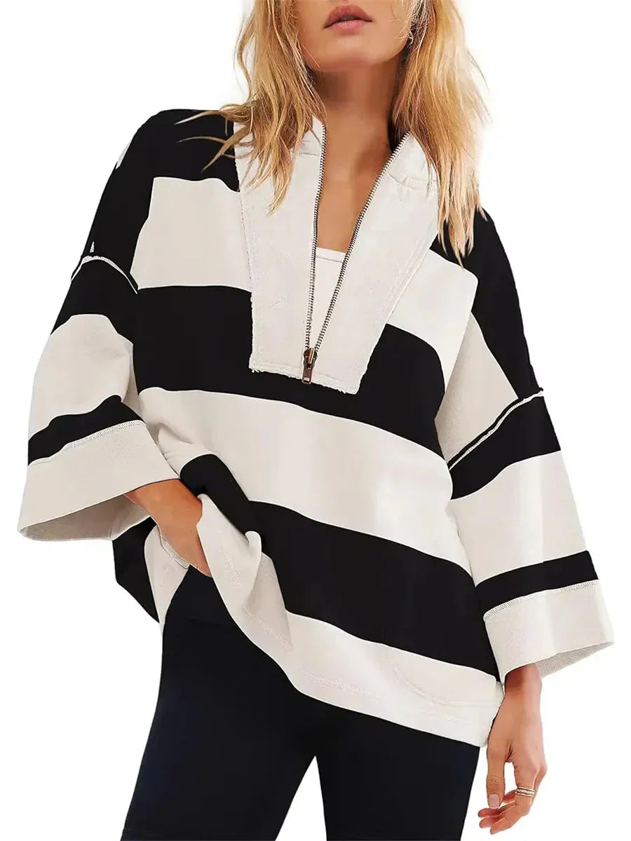 Keira™ Camicia vintage a righe oversize