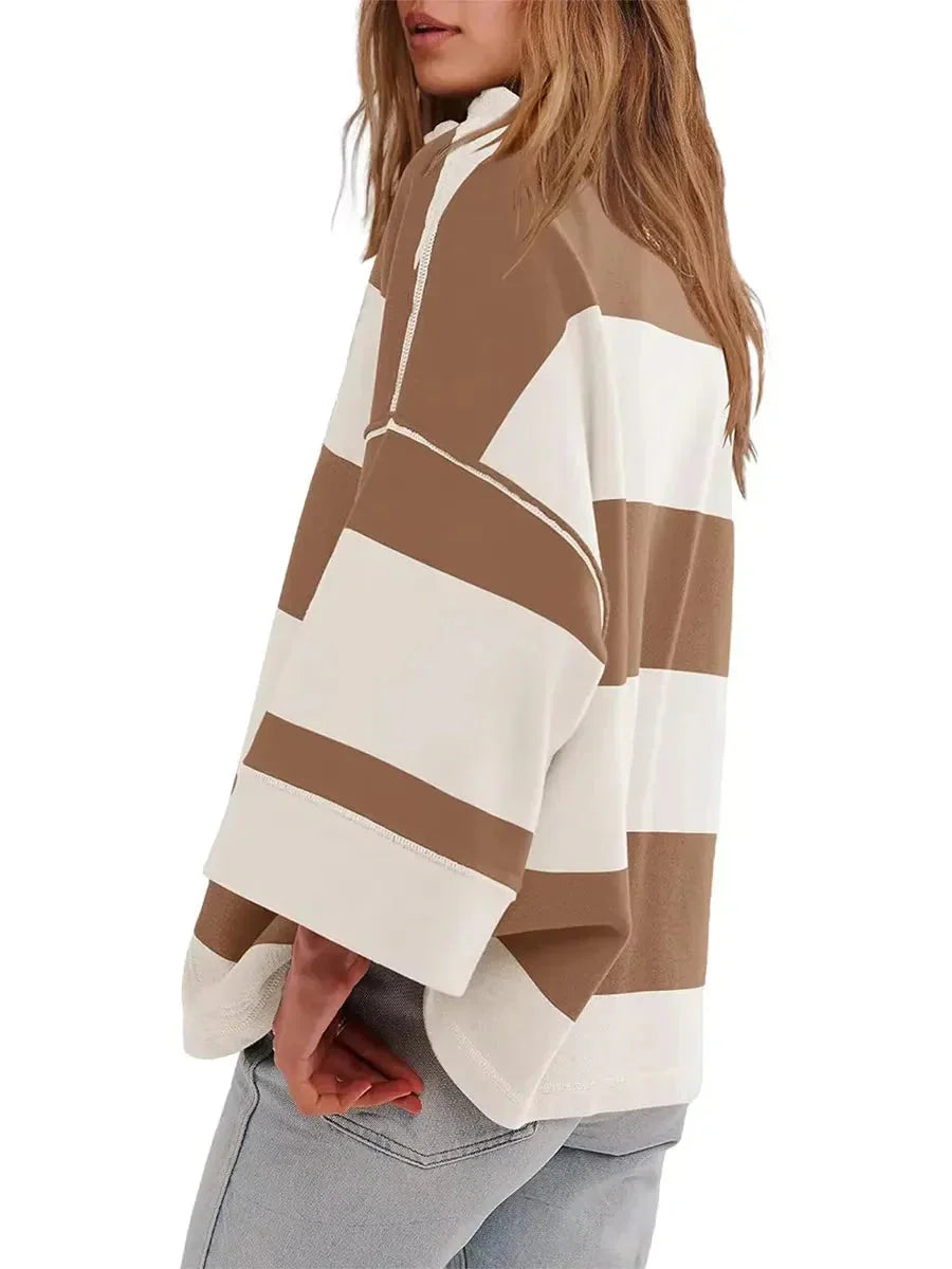 Keira™ Camicia vintage a righe oversize