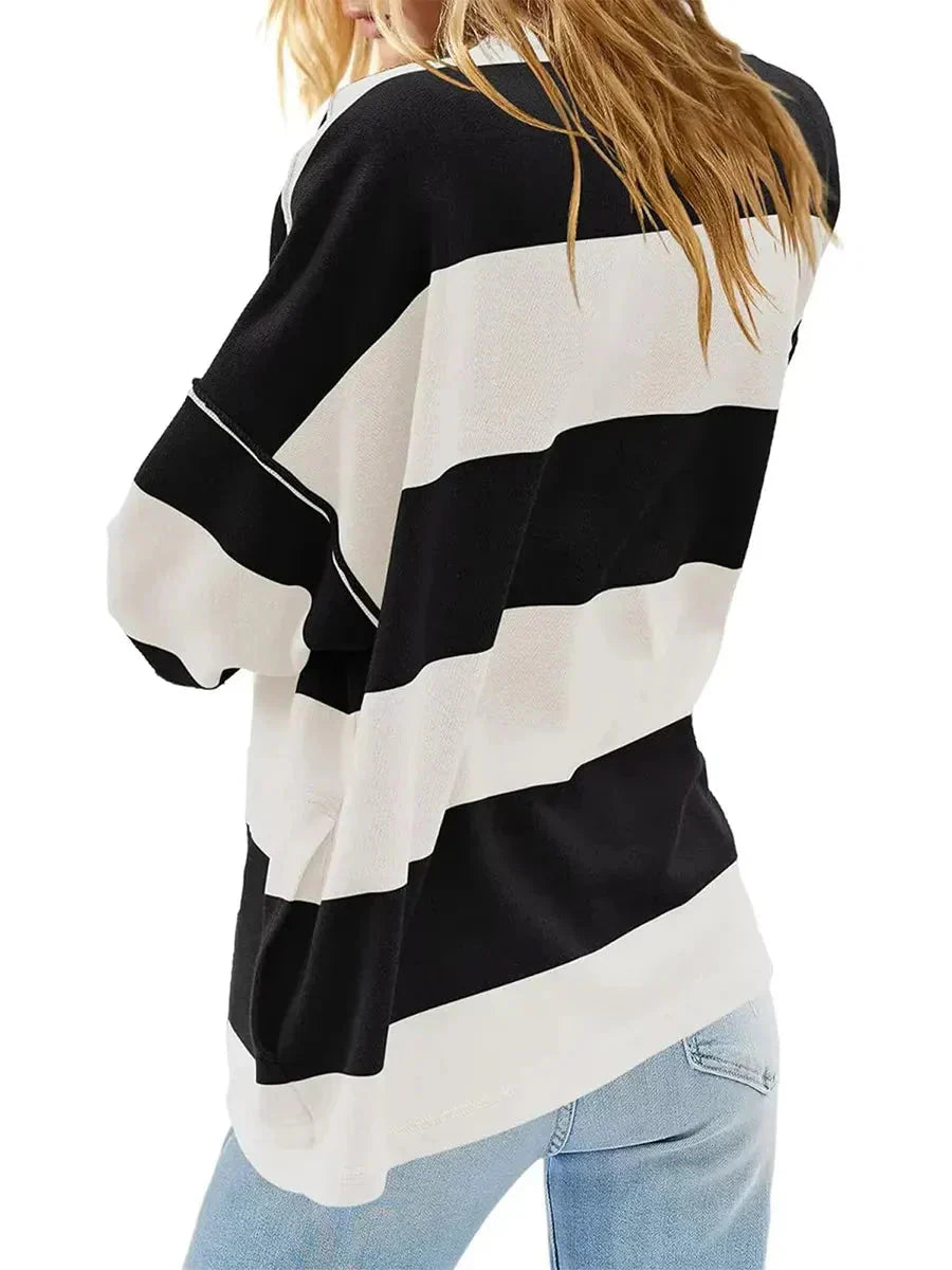 Keira™ Camicia vintage a righe oversize