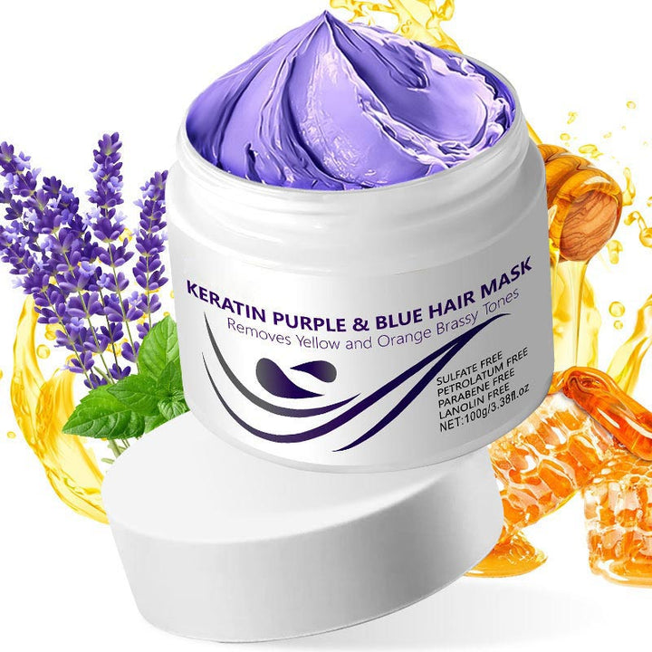 KeraGlow™ Maschera per capelli viola alla cheratina