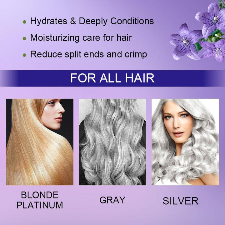 KeraGlow™ Maschera per capelli viola alla cheratina