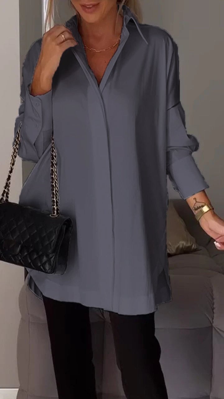 Khloe Gesner™ Camicia con spacco sul bavero
