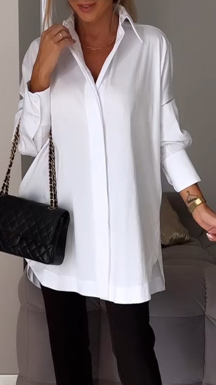 Khloe Gesner™ Camicia con spacco sul bavero